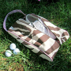 Zebra Golf Shoe Bag