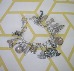 Vintage Silver Charm Bracelet