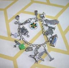 Vintage Silver Charm Bracelet